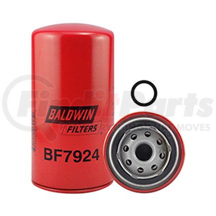 Baldwin BF7924 Fuel Filter - Spin-on used for Freightliner, Kenworth, Peterbilt Trucks