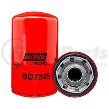 Baldwin BD7325 Engine Oil Filter - Dual-Flow Lube Spin-On used for Hino, Nissan Ud Trucks