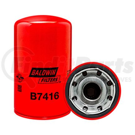 Baldwin B7416 Engine Oil Filter - Lube Spin-On used for Case Excavators