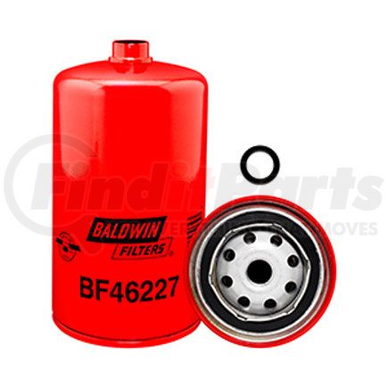 Baldwin BF46227 Fuel Filter - Spin-on with Open Port used for Various Truck Applications