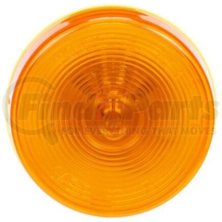 Freightliner TL  10204Y Marker Light - 10 Series, Incandescent, Yellow Round, 1 Bulb, PC, PL-10, 24V
