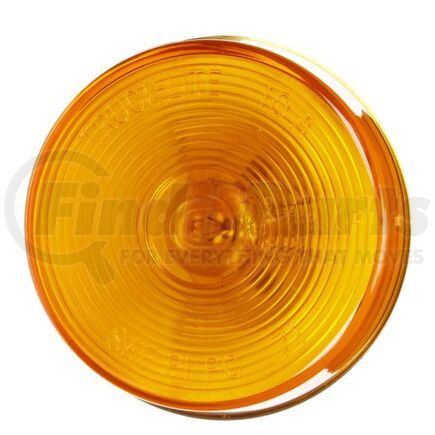 FREIGHTLINER TL  10004Y Marker Light - 10 Series, Incandescent, Yellow Round, PC, Bracket Mount, PL-10, Ring Terminal