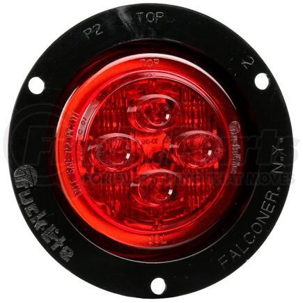 Freightliner TL  10288R Marker Light - 10 Series, Low Profile, LED, Red Round, 8 Diode