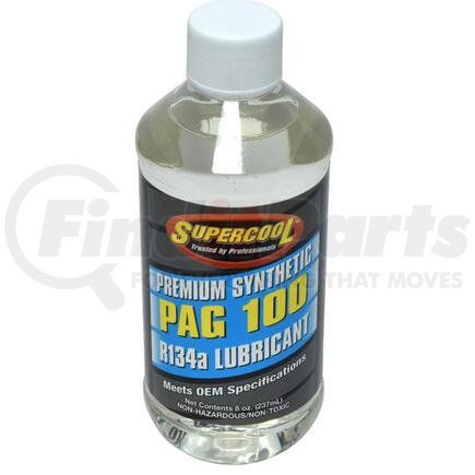 Universal Air Conditioner (UAC) RO0901B Refrigerant Oil - Premium Synthetic, PAG 100, R134a Lubricant, 8 Oz.
