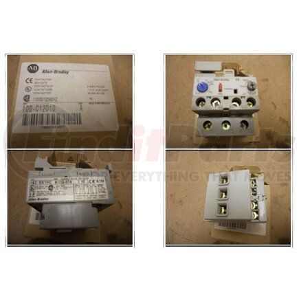 Allen-Bradley 100-C12D10 CONTACTOR 3 POLE + AUX 12A 120VAC COIL