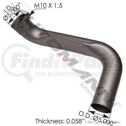 Automann 562.U5539839A Exhaust Pipe - Elbow Inlet, fit for International (IHC)