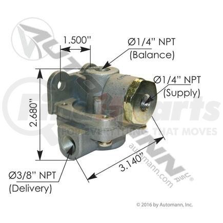 Automann 170.289714 Quick Release Valve, QR1C Type