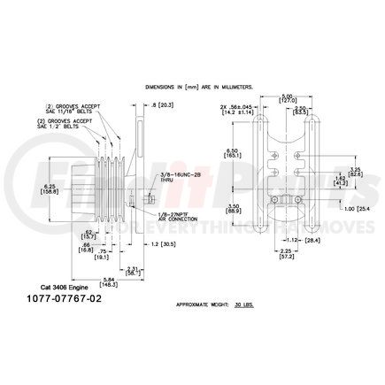 Kit Masters 1077-07767-02X Kysor-Style Hub - Remanufactured