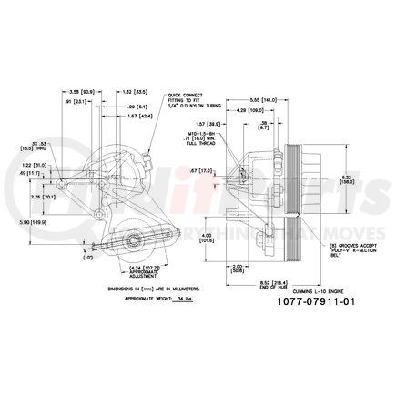 Kit Masters 1077-07911-01X Kysor-Style Hub - Remanufactured