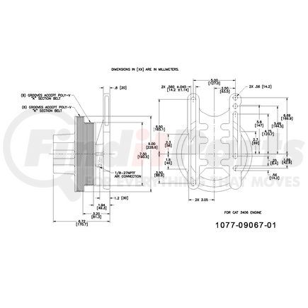 Kit Masters 1077-09067-01X Kysor-Style Hub - Remanufactured