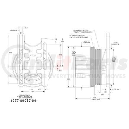 Kit Masters 1077-09067-04X Kysor-Style Hub - Remanufactured