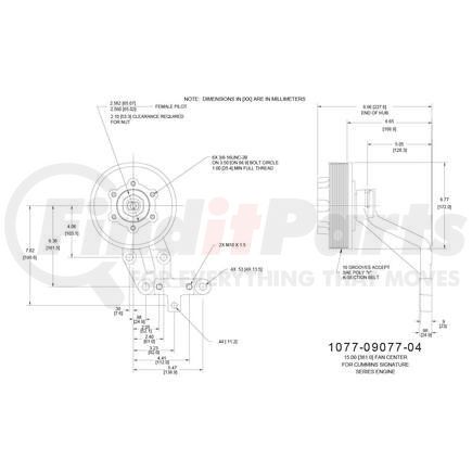 Kit Masters 1077-09077-04X Kysor-Style Hub - Remanufactured