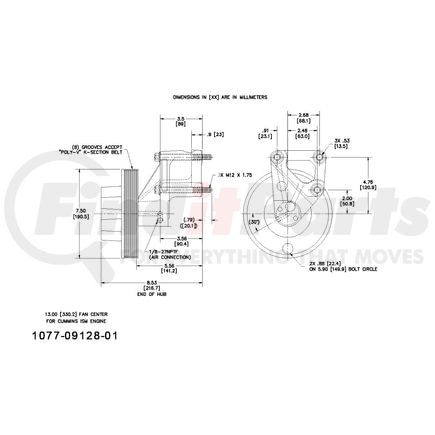 Kit Masters 1077-09128-01X Kysor-Style Hub - Remanufactured