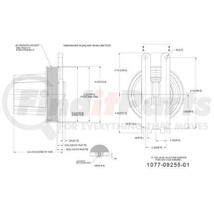 Kit Masters 1077-09255-01X Kysor-Style Hub - Remanufactured