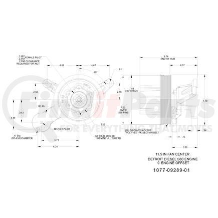 Kit Masters 1077-09289-01X Kysor-Style Hub - Remanufactured