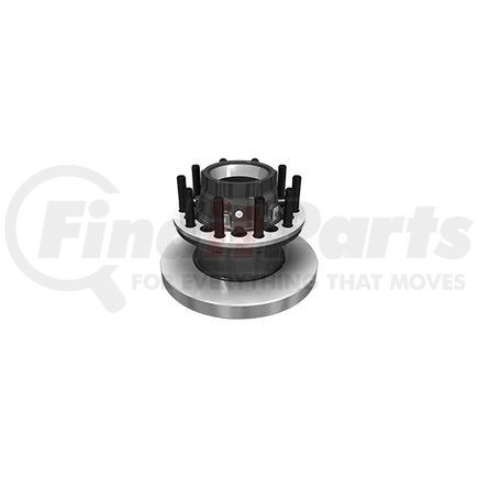 Hendrickson D-28596-29 Hub Assembly - Hub And Rotor, 10 Stud x 11.25", Steel/Aluminum