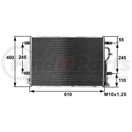 HELLA 351301071 Condenser