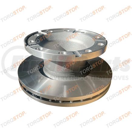 Torqstop RUW76902 Disc Brake Rotor - Vented, Smooth Surface, Zinc-Aluminum Coating