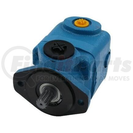 Vickers S-A525 VICKERS POWER STEERING PUMP MODEL V20F  3-LINE PUMP & FLOW CONTROL COVER  2-BOLT FLANGE (SAE "A" SIZE) 1-1/4" NPT INLET PORT  3/4" - 16  PRESSURE PORT  1/2" NPT TANK PORT   FLOW RATE THRU COVER 6 GPM  1750 PSI  11 TOOTH SHAFT  RH ROTATIO