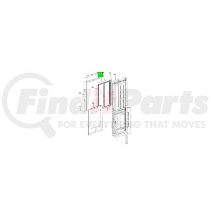 Navistar 2216031C91 Sliding Window Assembly - Storm Driver For International IC Bus