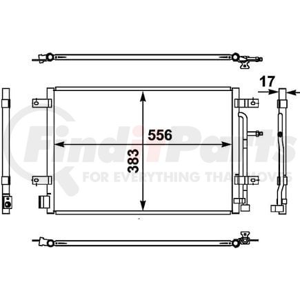 HELLA 351302441 Condenser