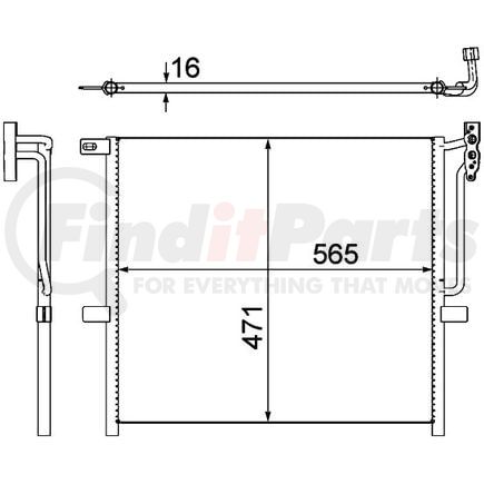 HELLA 351302581 Condenser