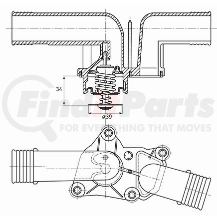 HELLA 2.416.95 THERMOSTAT INTEGRAL