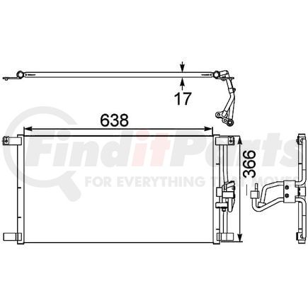 HELLA 351038481 Condenser