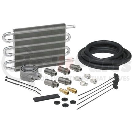 Hayden 459 Engine Oil Cooler - Ultra-Cool, Aluminum, Hose Barb Connector, 1/2" Connector Fitting