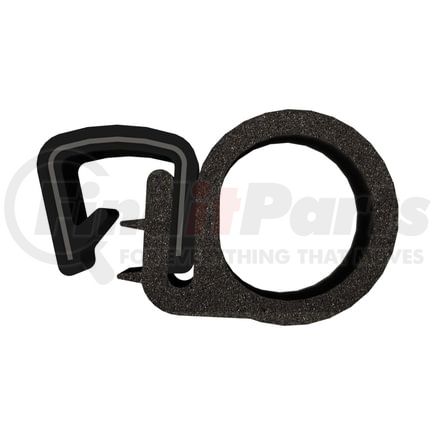 Fairchild 0351-25 Trim Seal, Vinyl and Sponge Rubber Trim Seal w/ Flexible Steel Core, .060"-.140", Black, 25 ft.