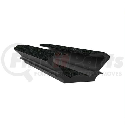Fairchild 0458-8 Unbeaded Flexible Flocked Rubber Glass Run Window Channel - 96 in. Length
