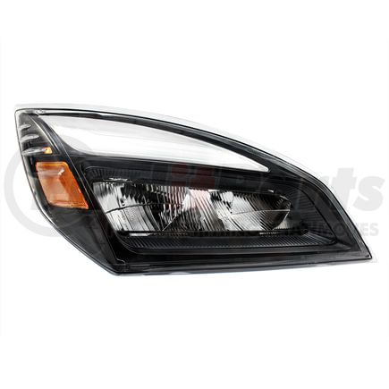 United Pacific 32915 Headlight Assembly - Passenger Side, Blackout, LED, For 2018-2024 Freightliner Cascadia