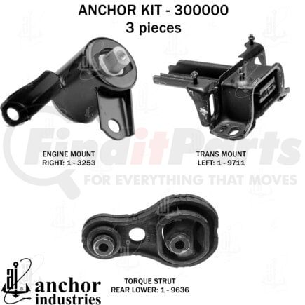 Anchor Motor Mounts 300000 ENGINE MNT KIT