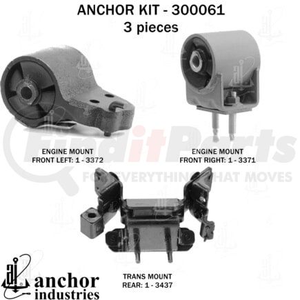 Anchor Motor Mounts 300061 ENGINE MNT KIT
