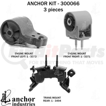 Anchor Motor Mounts 300066 ENGINE MNT KIT