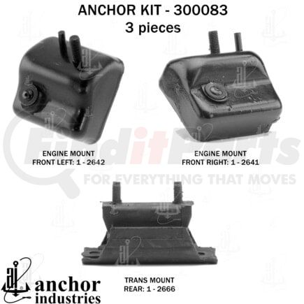 Anchor Motor Mounts 300083 ENGINE MNT KIT