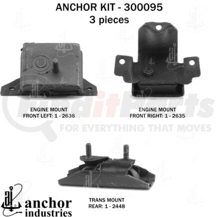 Anchor Motor Mounts 300095 ENGINE MNT KIT