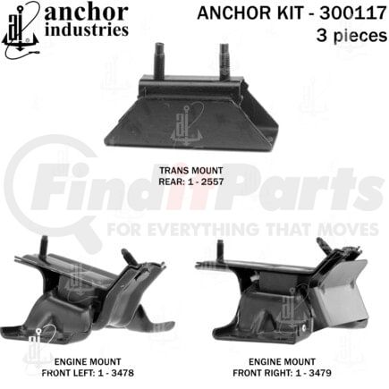 Anchor Motor Mounts 300117 ENGINE MNT KIT