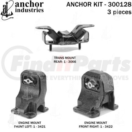 Anchor Motor Mounts 300128 ENGINE MNT KIT