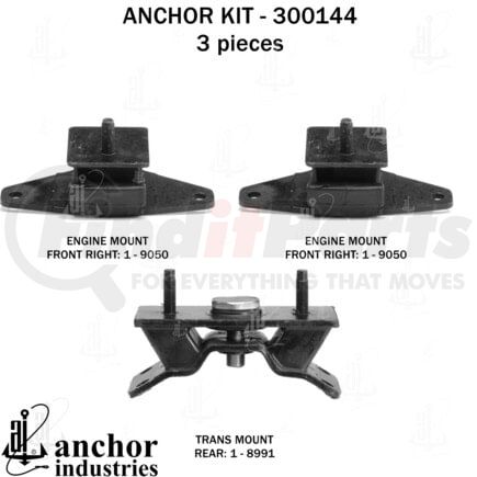 Anchor Motor Mounts 300144 ENGINE MNT KIT