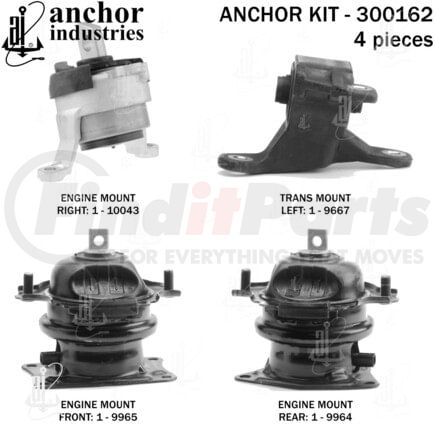 Anchor Motor Mounts 300162 ENGINE MNT KIT