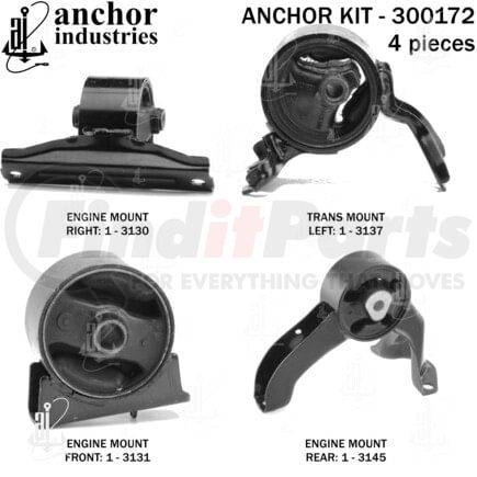 Anchor Motor Mounts 300172 ENGINE MNT KIT