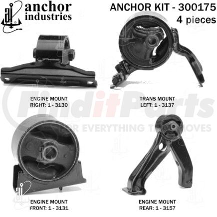 Anchor Motor Mounts 300175 ENGINE MNT KIT