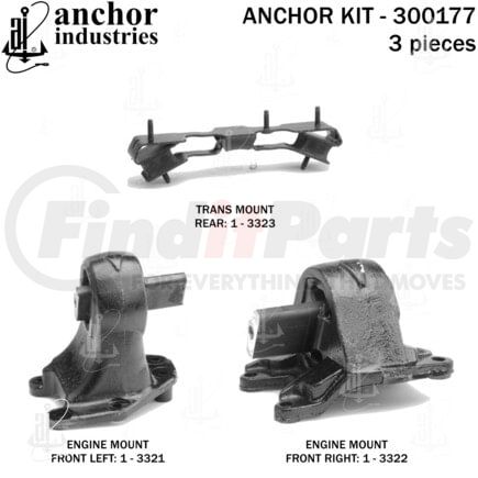Anchor Motor Mounts 300177 ENGINE MNT KIT