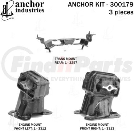 Anchor Motor Mounts 300179 ENGINE MNT KIT