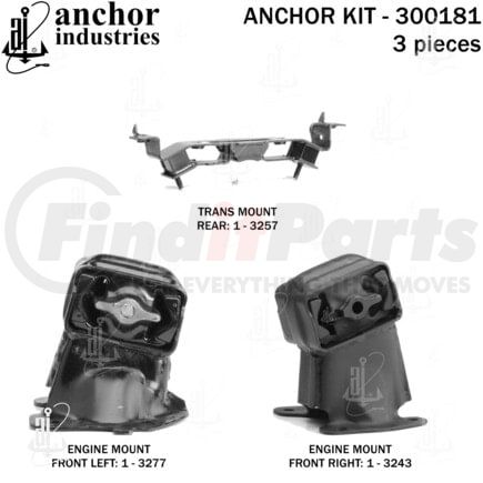 Anchor Motor Mounts 300181 ENGINE MNT KIT