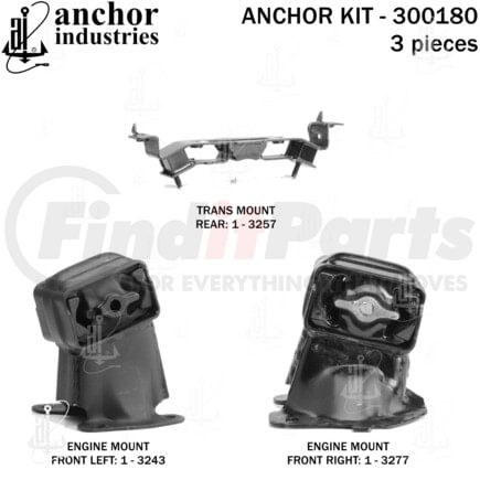 Anchor Motor Mounts 300180 ENGINE MNT KIT