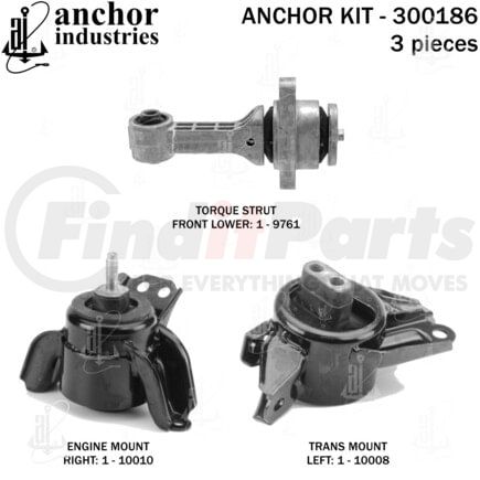 Anchor Motor Mounts 300186 ENGINE MNT KIT