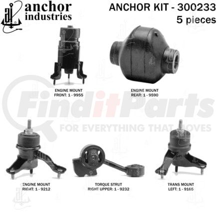 Anchor Motor Mounts 300233 ENGINE MNT KIT