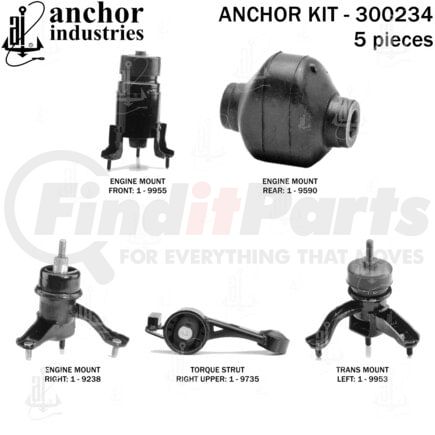 Anchor Motor Mounts 300234 ENGINE MNT KIT